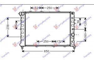 Ψυγειο 1.9JTD-2.4JTD (58x39.5x24) Alfa Romeo 156 97-03 - 064406320