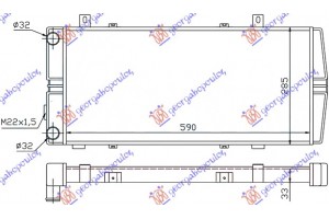 Ψυγειο 1.6 (59x28) Skoda Felicia 94-98 - 064906320
