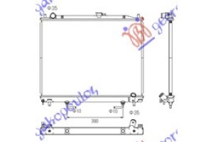 Ψυγειο 3,2 TD+/-A/C (52,5x70,5x24)M/A Mitsubishi Pajero 01-07 - 065506310