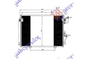 Ψυγειο A/C 2.5td/3.2DID (63,4x47,8x1,6) Mitsubishi Pajero 01-07 - 065506400