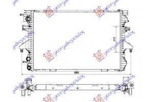 Ψυγειο Νερου 2.0-3.2 Benzinh - 1.9 Tdi Πετρελαιο (MECHANICAL) MHXANIKO-AYTOMATO (710x470) Παροχες Οδηγο Vw Transporter (T5) 03-10 - 065706300