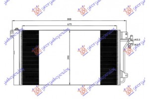 Ψυγειο Α/C Βενζ - Πετρ (68x39x1,6) Vw Transporter (T5) 03-10 - 065706400