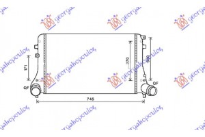 Ψυγειο INTER. 2.0TDi(615x398) Cjaa 138PS Vw Golf Vi 08-13 - 066006230