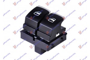 Διακοπτης ΠΑΡΑΘ. (Χρώμιο/Μαύρο) (Διπλός)(4pin) Αριστερα Vw Golf Vi 08-13 - 066007179