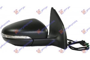 Καθρεφτης ΗΛΕΚΤ. ΘΕΡΜΑΙΝ. ΒΑΦΟΜ. (ΜΕ Φλας & Φως ΑΣΦΑΛΕΙΑΣ) (CONVEX GLASS) Δεξια Vw Golf Vi 08-13 - 066007561