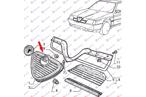 Μασκα Μεσαια Ι 87-93 Alfa Romeo 164 87-98
