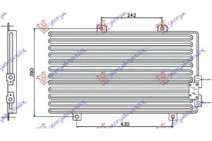 Ψυγειο A/C 95- TS(54.5x34.5) Alfa Romeo 145 94-99 - 066406400