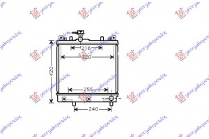 Ψυγειο Νερου +/- Ac (34,8x36) Suzuki Alto 99-07 - 066506300