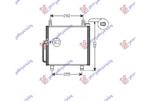 Ψυγειο A/C 1.1i16V (33,5x31x1.7) Suzuki Alto 03-08