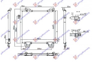 Ψυγειο A/C 1.1i16V (355x330x16) Suzuki Alto 99-07 - 066506410