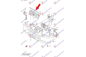 Διακοσμητικο Μασκας Χρωμιο (Γ) Suzuki Alto 99-07 - 066506705