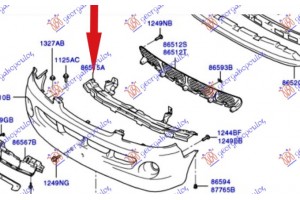 Τραβερσα ΠΡΟΦΥΛ. ΕΜΠ. 01- Hyundai H1 Van 98-07 - 067003845