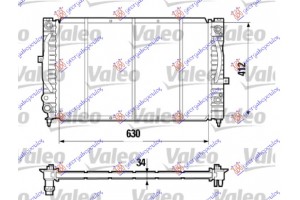 Ψυγeio BZ/DS-1.9TDi ΑΥΤ.+/-AC(63x41) (VALEO CLASSIC) Skoda Superb 01-08 - 044506375