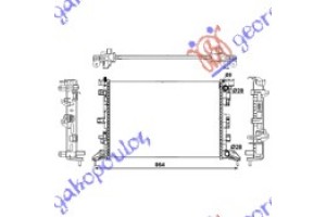 Ψυγειο 1.6i 16V-2.0i 16V Βενζινη - 2.0 Dci Πετρελαιο (67x41,7x26) Renault Laguna 07-15 - 067906300