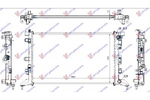 Ψυγειο 1.6i 16V-2.0i 16V Βενζινη - 2.0 Dci Πετρελαιο (67x41,7x26) (MAHLE BEHR) Renault Laguna 07-15 - 067906305