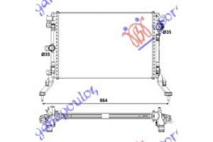 Ψυγειο 2.0 i16V TURBO- 2.0DCi 69x36.8x32 Renault Laguna 07-15 - 067906310