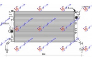Ψυγειο Νερου 1.5-2.0 Dci Πετρελαιο +/- A/C Μηχανικο (689x329) Renault Laguna 07-15 - 067906320