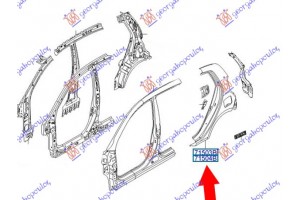 Φτερο Πισω (Γ) Δεξια Hyundai i10 07-10 - 068001681