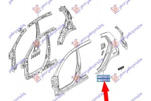 Φτερο Πισω (Γ) Αριστερα Hyundai i10 07-10 - 068001682