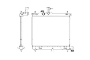 Ψυγειο Νερου 1,2i-16V(44.5x35)ΜΗΧ Hyundai i10 07-10 - 068006310