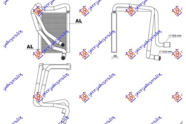 Ψυγειο Καλοριφερ (122x194) Hyundai i10 10-13 - 371006500