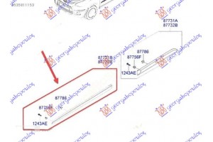 Φασα Πορτας Εμπρος (Γ) Δεξια Hyundai i10 07-10 - 068006541