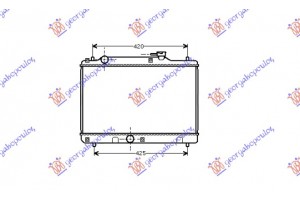 Ψυγειο 1.3-1.6CC +/-A/C 16V(35x52,5) Suzuki Baleno Sdn 94-98 - 068206310