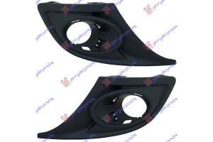 Διχτυ Προφυλακτηρα Εμπρος Ακραιο (ΜΕ Τρυπα ΠΡΟΒΟΛΕΑ) Σετ 2012- Renault Megane H/B - S.W. 08-14 - 068604815