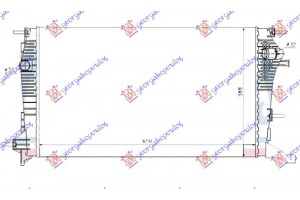 Ψυγειο Νερου 2.0 16V/TCE Βενζινη - 1.9-2.0 Dci Πετρελαιο (650x390x26) Renault Megane H/B - S.W. 08-14 - 068606330