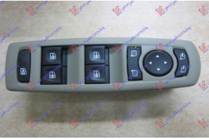 Διακοπτης ΠΑΡΑΘΥΡΩΝ/ΚΑΘΡΕΦΤΩΝ (Τετραπλός) (2 Φίσες/13 & 6 Pin) (ME Πλαισιο ΜΠΕΖ/ΜΙΚΡΟ) (ΜΕ ΑΝΑΔΙΠΛΩΣΗ) Αριστερα Renault Megane H/B - S.W. 08-14 - 068607179