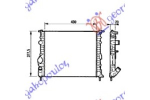 Ψυγειο ΒΕΝΖ. (43x38) Μ/ΣΩΛ-Χ/ΒΑΛΒΙΔΑ(ΒΙΔ.ΒΕΝΤ) Nissan Kubistar 03-09 - 081906305
