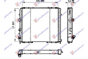 Ψυγειο ΠΕΤΡ(48x44x47) (ΒΙΔ.ΒΕΝ) (VALEO CLASSIC) Renault Kangoo 98-03 - 069306345