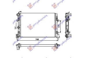 Ψυγειο 1.2-1.6 12/16V - 1.2-1.6 Tdi (65x34) (M) Seat Ibiza 08-12 - 070106300