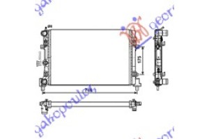 Ψυγειο 1.2TSI-1.6i 16V/1.2TDi-1.6TDi (65x34)(MAHLE Behr Premium LINE) Skoda ROOMSTER-PRAKTIK 06-10 - 030806305