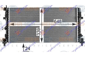 Ψυγειο 1.2-1.6 12/16V-1.2-1.6TDi (65x34) (MAHLE BEHR) Skoda ROOMSTER-PRAKTIK 06-10 - 030806335