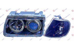 Φανος ΕΜ.ΣΕΤ EAG.EYES Μαυρος Μ.ΓΩΝΙΑ ΦΛ. VW Polo 94-99