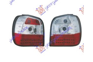 Φανος Πισω Κοκκινος Λευκος Led Polo -99 VW Polo 94-99