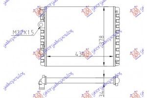 Ψυγειο Για Ολα Μχ -AC (43x38)(ΠΑΡ.ΟΔΗΓ) Seat Arosa 97-00 - 043006300