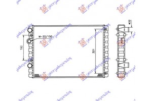 Ψυγειο 1.4FSI ΒΕΝΖ-1.7-1.9DIESEL (51x38) Vw Polo 94-99 - 070206330