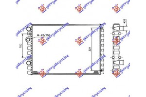 Ψυγειο 1.4FSI ΒΕΝΖ-1.7-1.9DIESEL (51x38) (VALEO CLASSIC) Vw Lupo 98-05 - 013906335