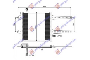 Ψυγειο A/C (33.5x36.5x2.2) (ΠΑΡ.ΔΙΑΓΩΝΙΑ Vw Lupo 98-05 - 013906410