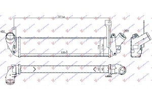 Ψυγειο Intercooler 1.5 Dci (657x93x85) (K9K718) Nissan Kubistar 03-09 - 081906210