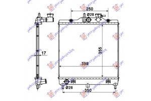 ΨΥΓ1.0i-1,1i 12V +/-A/C (35,5x39,8) Kia Picanto 04-08 - 071306300