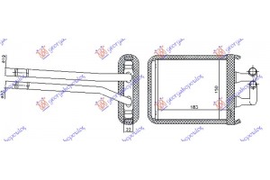 Ψυγειο Καλοριφερ (BR) (180x150x20) Τυπου Halla Kia Picanto 04-08 - 071306500