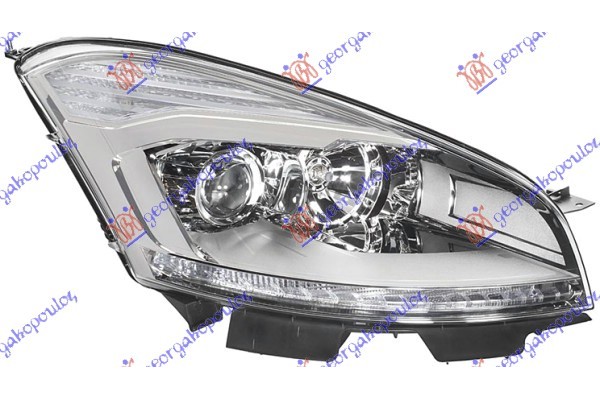 Φανος Εμπρος Bi-XENON Εξυπνο Λευκο Φλας (HELLA) Δεξια Citroen C4 Picasso 07-14 - 071705161