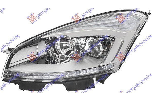 Φανος Εμπρος Bi-XENON Εξυπνο Λευκο Φλας (HELLA) Αριστερα Citroen C4 Picasso 07-14 - 071705162