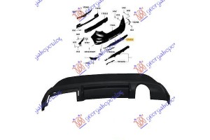 Σποιλερ Προφυλακτηρα Πισω Κατω Sport Ford Fiesta 08-13 - 072604035