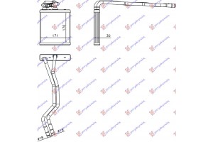 Ψυγειο Καλοριφερ (170x171x30) Ford Fiesta 08-13 - 072606500