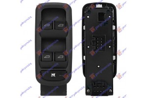 Διακοπτης Παραθυρων Εμπρος (Τετραπλός) (19PIN) Αριστερα Ford Fiesta 08-13 - 072607172