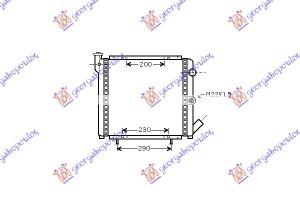 Ψυγειο Βενζινη +A/C (39χ39,5χ1,9) Renault 5 Super 85-95